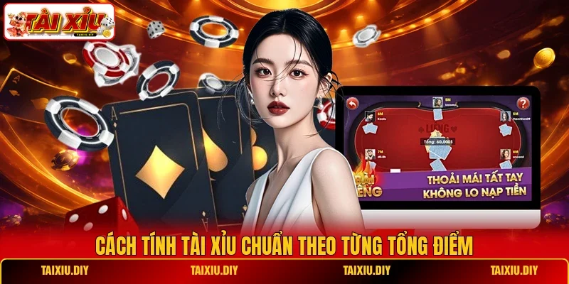 Cách tính Tài Xỉu chuẩn theo từng tổng điểm