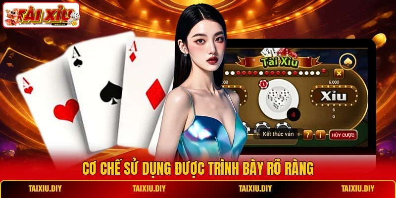 Cơ chế sử dụng được trình bày rõ ràng