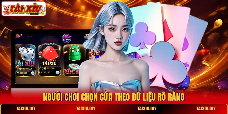 Người chơi chọn cửa theo dữ liệu rõ ràng