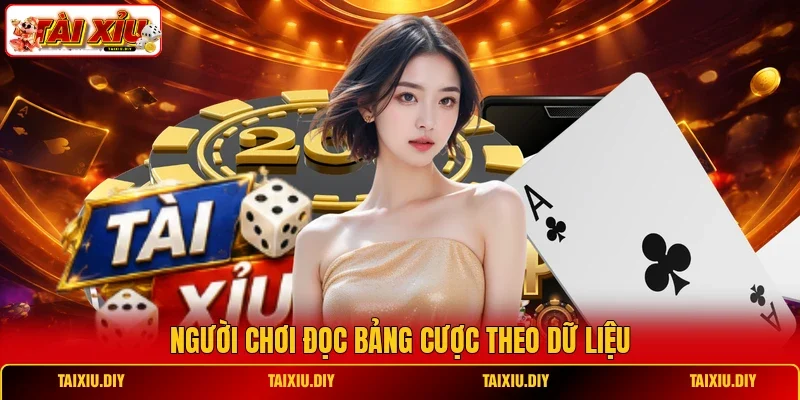 Người chơi đọc bảng cược theo dữ liệu