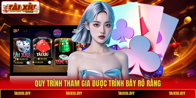 Quy trình tham gia được trình bày rõ ràng